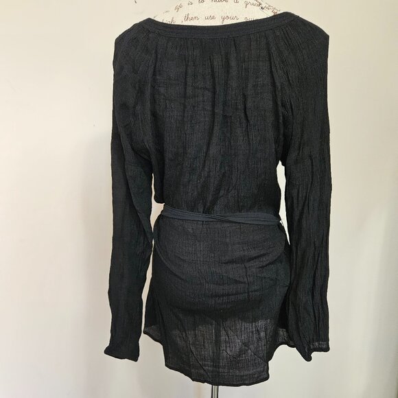 Embroidered Crinkle Tunic - Picture 5 of 10